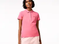 Женское поло lacoste slim fit из эластичного хлопка