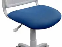 Кресло детское бюрократ ch-w296nx/26-24 спинка сетка белый tw-15 сиденье голубой 26-24