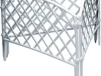 Забор декоративный "сетка", 24 х 320 см, белый, россия// palisad