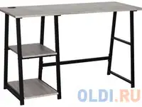 Стол на металлокаркасе brabix "loft cd-006", 1200х500х730 мм, 2 полки, цвет