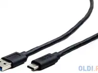 Кабель type-c 1.8м cablexpert ccp-usb3-amcm-6 круглый черный