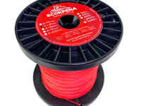 Линь высокопрочный uhmw-pe 1.3 мм красный, бобина 250 м