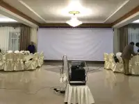 Ведущие, режиссёры, сценаристы, дикторы на казахском русском языках на Еске алу поминки, проектор большой 6 м. экран, фотография 5