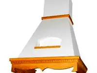 Вытяжка каминная elikor бельведер 60п-650-п3д бежевый/дуб неокрашенный кв ii м-650-60-318