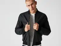 Кожаная куртка lacoste