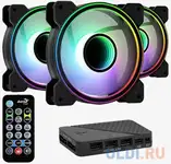 Fan aerocool mirage 12 pro / 120mm/ argb/ 3pack/ fan hub