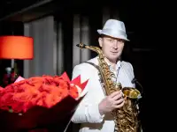 Саксофонист, саксофон, фотография 2