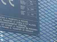 Подъемник грузопассажирский мачтовый MABER MB 1500/150 Б/У, фотография 2