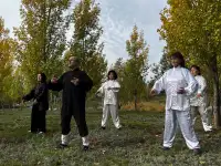 Занятия Цигун и Ушу по вечерам в Астане, в старом городе., фотография 4