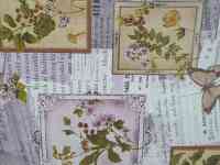 Сиреневая скатерть клеенка в стиле винтаж поле бабочки, качество, фотография 4