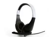 Гарнитура стерео gembird mhs-901 , черный/белый,  регулятор громкости