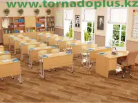 Школьная мебель. Стулья, парты, столы рабочие лабораторные демонстрационные, пеналы в РАССРОЧКУ напрямую с фабрики, фотография 4