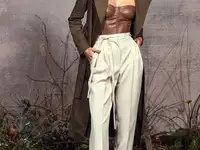 Зауженые брюки balloon со стрелками, фотография 1