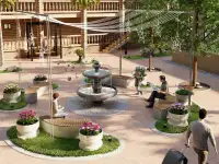 Эскизный проект, 3D Визуализация, Фасад, благоустройство, фотография 3