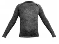 Термокофта snodalen long sleeve crew jr gray