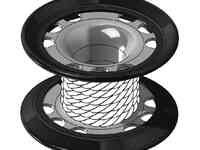 Шпуля-катушка стальная с покрытием, линем и карабином, mares xr - 15метров