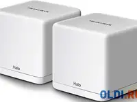 Бесшовный mesh роутер mercusys halo h30g(2-pack) ac1300 10/100/1000base-tx белый (упак.:2шт)
