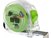 Рулетка кварц, прозрачный корпус, амортизатор, 10 м х 25 мм// сибртех