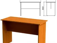 Стол приставной "фея", 1000х440х650 мм, цвет орех милан, сф04.5