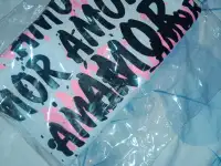 Футболка Amor белый оверзайз с принтом сзади, фотография 2