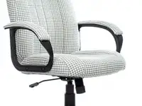 Кресло руководителя бюрократ t-898axsn серый morris-1 гусин.лапка крестов. пластик черный