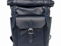 Кожаный рюкзак для ноутбука eliot dark blue, фотография 2