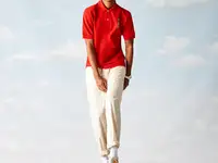 Мужское поло lacoste x polaroid classic fit