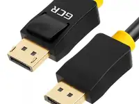 Кабель displayport 10м green connection gcr-dp2dp-10.0m круглый черный