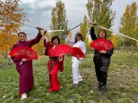 Занятия Цигун и Ушу по вечерам в Астане, в старом городе., фотография 2