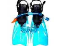 Комплект taihiti, маска+трубка+ласты,