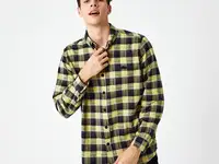 Мужская клетчатая рубашка lacoste regular fit