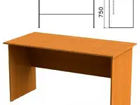 Стол письменный "фея", 1400х700х750 мм, цвет орех милан, сф02.5