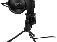 Микрофон проводной hama stream 400 plus 2м черный