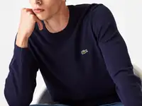 Мужской свитер lacoste crew neck из органического хлопка