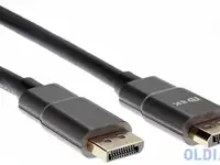 Кабель displayport 2м vcom telecom acg633-2m круглый черный