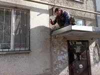 Козырьки, отливы, гидроизоляция, альпинисты, фотография 3