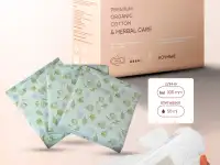 Менструальные прокладки MOPPIE HERBAL CARE, органические с профилактирующей полоской, 330мм, 5 капель, фотография 4