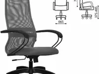 Кресло офисное метта "su-b-8" светло-серый