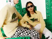 Мужской свитшот lacoste x minecraft unisex