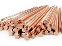 Шестигранник медный Размер: 12 мм; 17 мм; 38 мм, Марка: М1; М3; М2