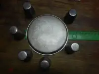 Продам набор коньячных стопок на подносе из мельхиоразолочёные., фотография 3