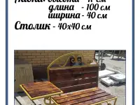 Кованные лавки,столики на могилку, фотография 9