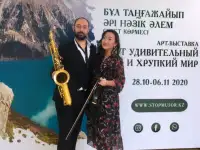 Саксофонист и скрипачка на мероприятия, фотография 2