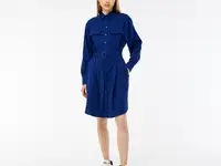 Платье lacoste regular fit с длинными рукавами и поясом