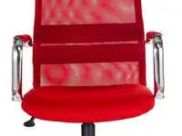 Кресло руководителя бюрократ kb-9n/r/tw-97n красный tw-35n tw-97n сетка крестовина хром