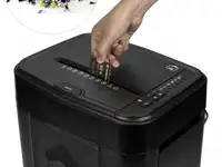 Шредер heleos ап23-4 черный с автоподачей (секр.p-4) фрагменты 145лист. 23лтр. скрепки