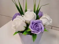 Букеты из мыльных цветов, фотография 5