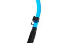 Трубка marlin flash (прямая гофра) black/t.blue