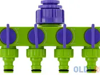 Разветвитель четырёхканальный 1/2"-3/4", регулируемый// palisad