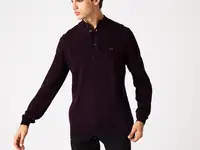 Мужской свитер lacoste regular fit на пуговицах